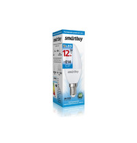 Лампа светодиод Smartbuy SBL-C37-12-60K-Е14 230V Е14 12Вт 6000К (свеча)