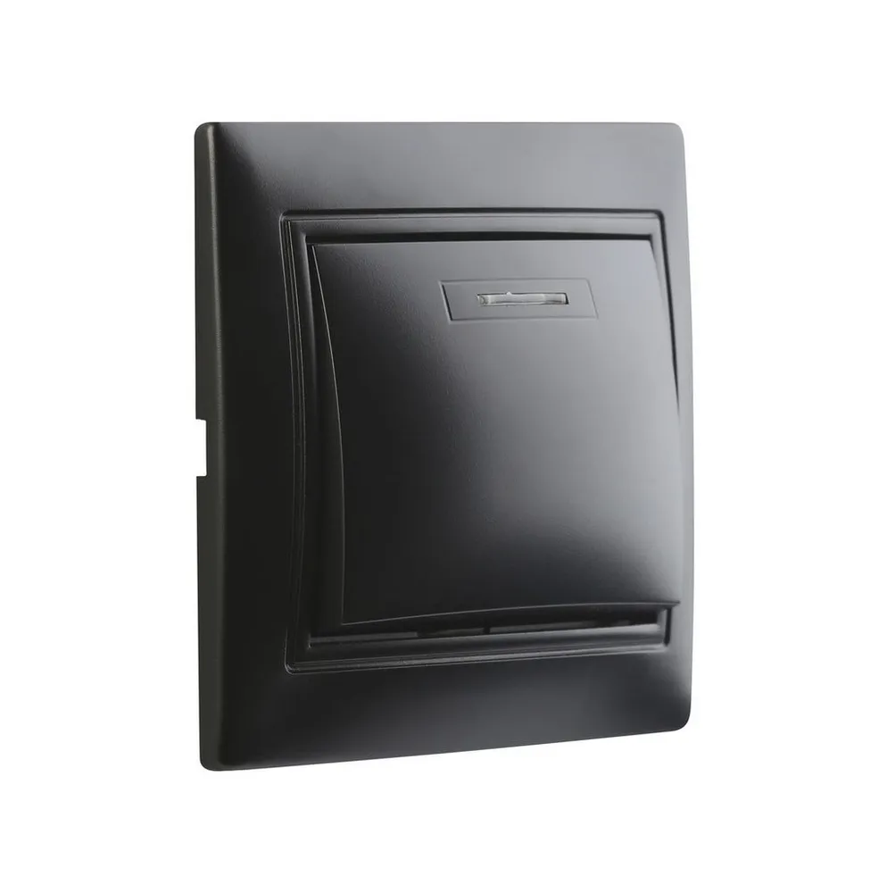 Выключатель Smartbuy Венера SBE-01B-10-SW1-0-C 10A BH (1-кл черный)