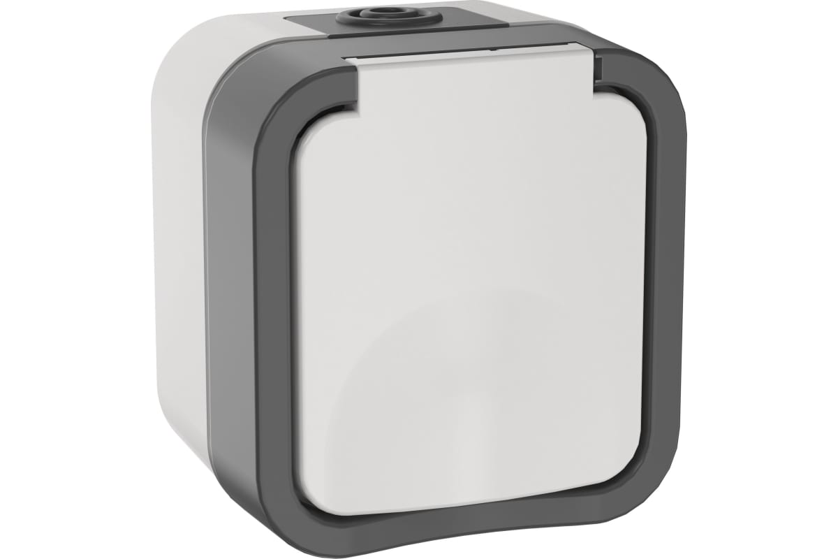 Розетка Tors TS-R16-16-55-K41 (1-м с зазем конт крышкой 16А IP55 бел 3845833)