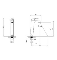 Смеситель для умывальника Lemark Unit LM4509C (высокий, монолитный, хром)