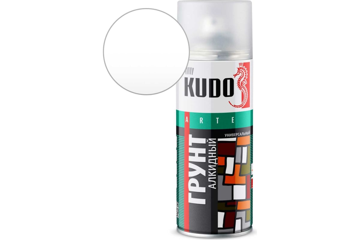 Грунт аэрозольный универсальный Kudo KU-2004 (белый 520мл)