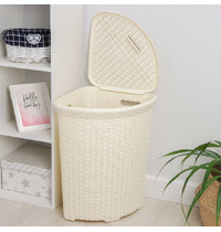 Корзина для белья уловая Ротанг ,60л, Ротанг(слоновая кость)