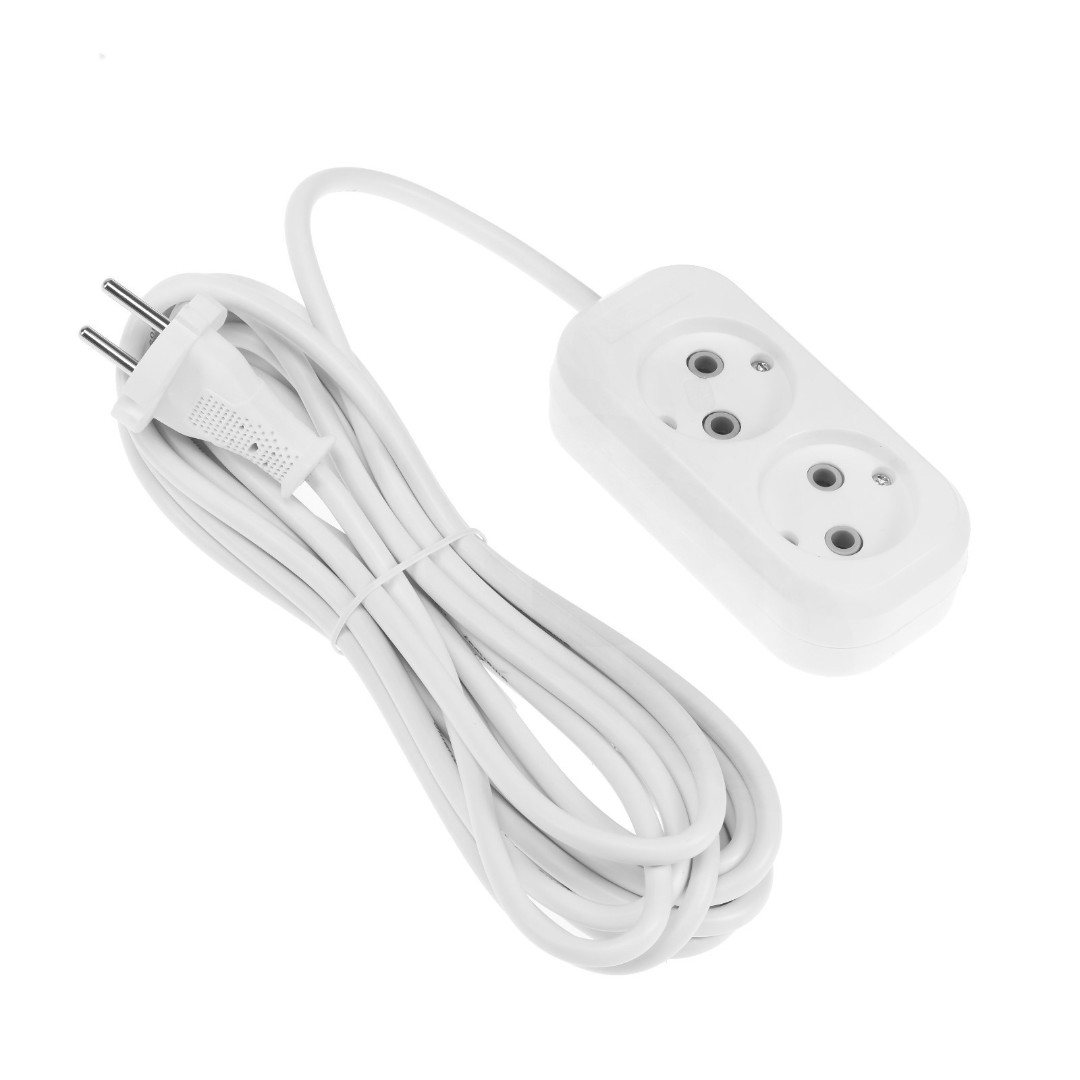 Удлинитель Smartbuy SBE-10-2-05-N (2 гнезда 5м 10А/2,2КВт б/з ПВС 2*1,0)