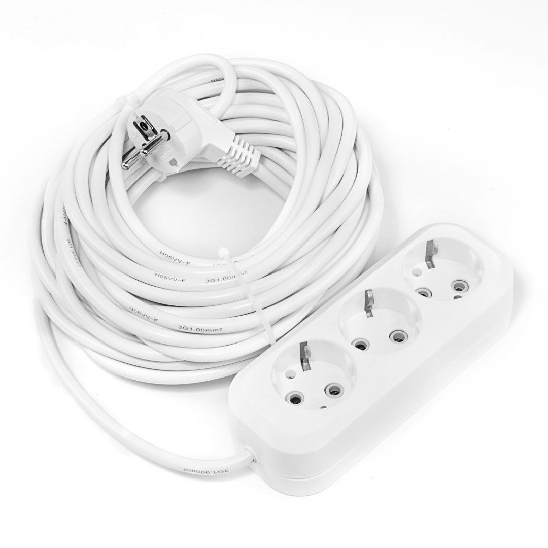 Удлинитель Smartbuy SBE-16-3-15-Z (3 гнезда 15м 16А/3,5КВт с/з ПВС 3*1,0)