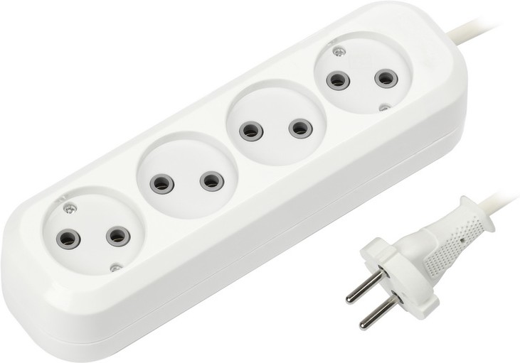 Удлинитель Smartbuy SBE-10-4-05-N-40 (4 гнезда 5м 10А/2,2КВт б/з ПВС 2*1,0)