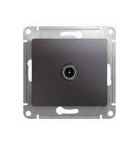 Розетка TV Glossa 466252 SE GSL001393 (коннектор мех графит)