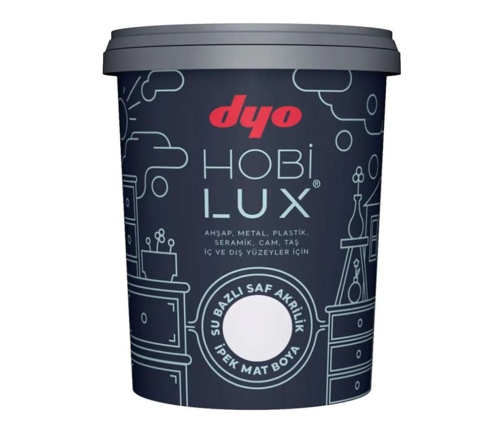 Эмаль акриловая Hobilux Dyo 386-0020-18 (шелковисто-матовая черный 0,9)