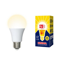 Лампа светодиод Volpe серия Norma LED-A60-13W/WW/E27/FR/NR (форма А матовая теплый белый свет 3000К)