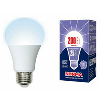 Лампа светодиод Volpe серия Norma LED-A70-25W/6500К/E27/FR/NR (форма А матовая дневной белый свет 6500К)