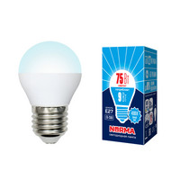 Лампа светодиод Volpe серия Norma LED-G45-9W/NW/E27/FR/NR (форма шар матовая белый свет 4000К)