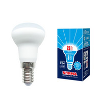 Лампа светодиод Volpe серия Norma LED-R39-3W/4000K/Е14/FR/NR (форма рефлектор матовая белый свет 4000К)