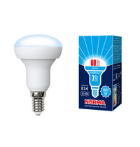 Лампа светодиод Volpe серия Norma LED-R50-7W/NW/Е14/FR/NR (форма рефлектор матовая белый свет 4000К)