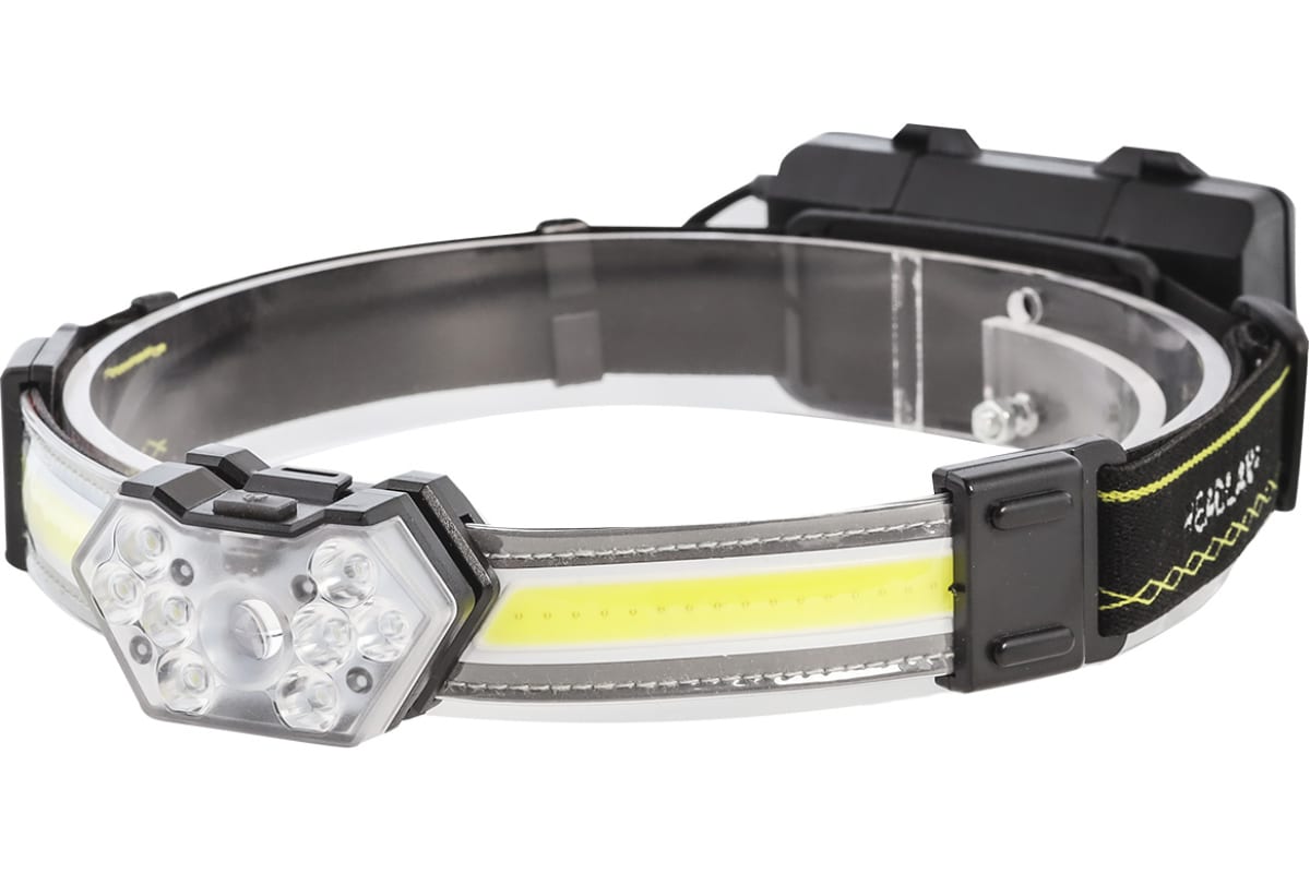 Аккумуляторный налобный фонарь 8 Вт LED + 5Вт COB+Stop light (SBF-HL044b)