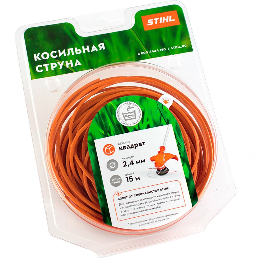 Косильная струна квадратного сечения,d 2,4 мм*15м 7028-871-0581