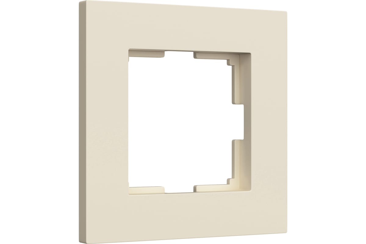 Рамка на 1 пост Slab (айвори матовый) W0012962 (10702070/220124/3030161, Китай) а062805