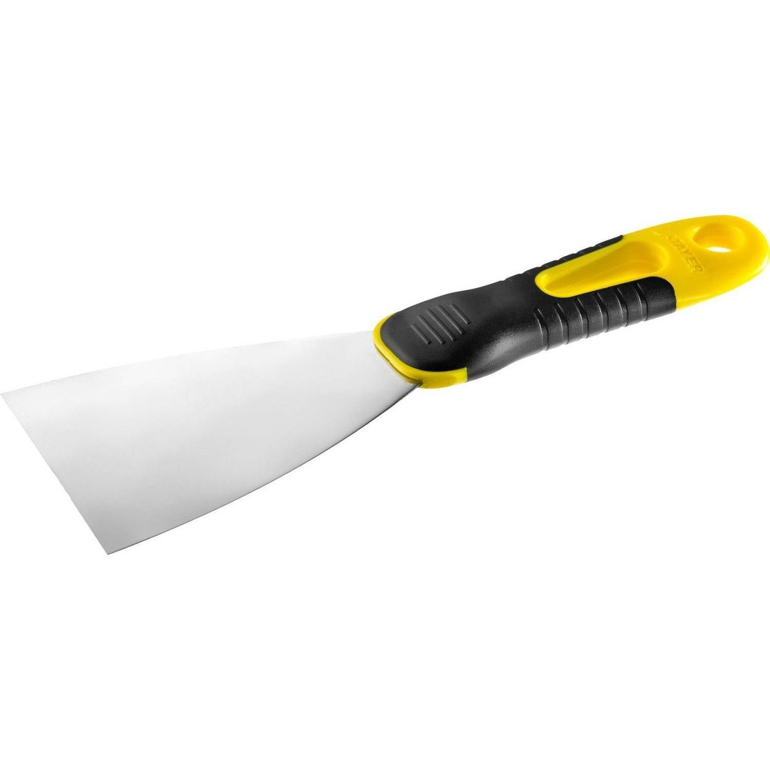Шпатель малярный Stayer Professional 10045-10 80мм (профилированное, нержавеющее полотно, 2-хкомпонентная ручка)