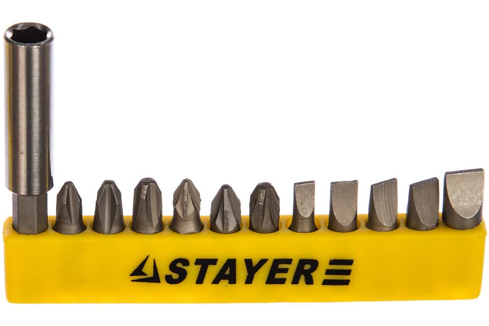 Набор бит с адаптером Stayer Master 2609-H12_z01 12 предметов
