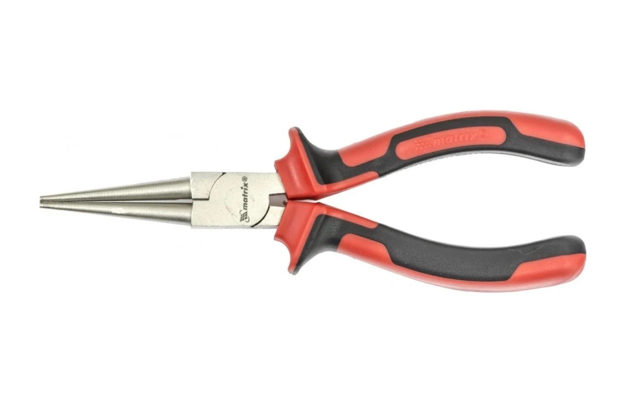 Круглогубцы Matrix Nickel 17355 160 мм (никелированные, двухкомпонентные рукоятки)