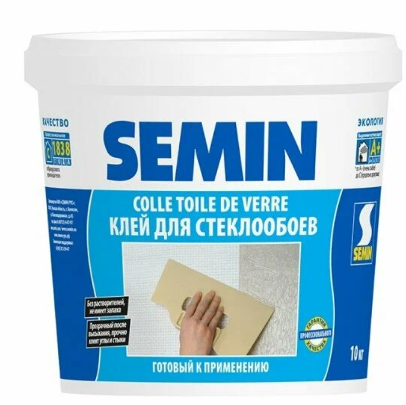 Клей Semin Colle de Verre 6620 (для стеклообоев и стеклоткани,стеклохолста 10 кг)