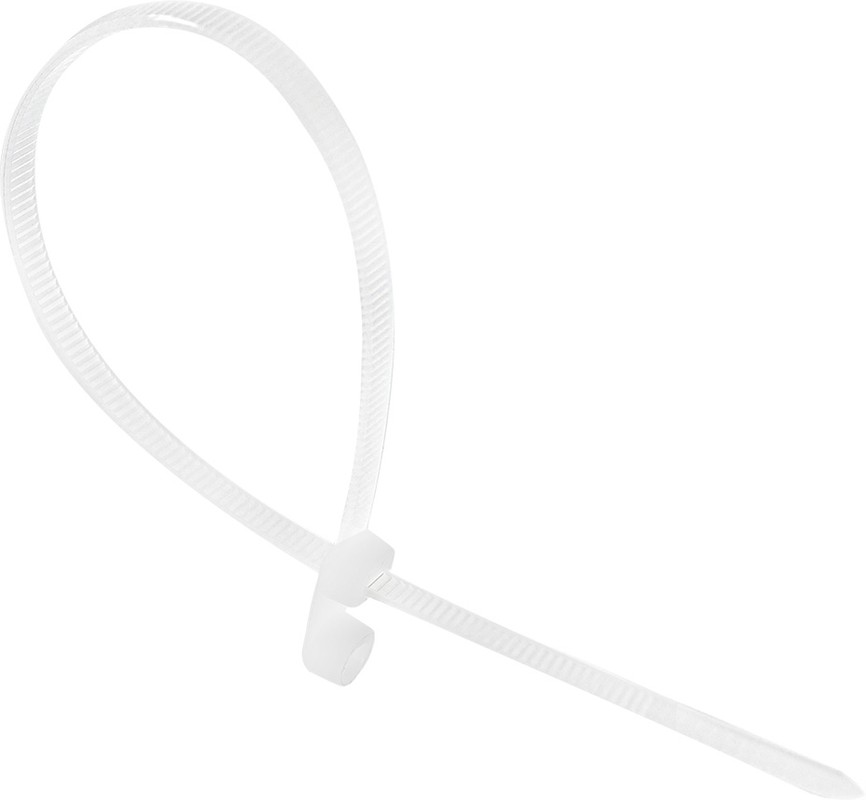 Хомут нейлоновый с монтажным отверстием Smartbuy 3.6-200 SBE-CTH-36-200-B белый