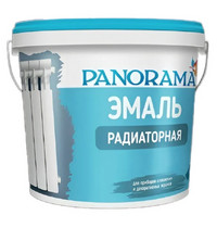 Эмаль Panorama радиаторная акриловая белая полуматовая 1 кг