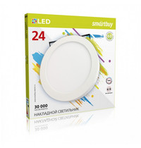 Накладной (LED) светильник Round SDL Smartbuy-24w/6500K/IP20
