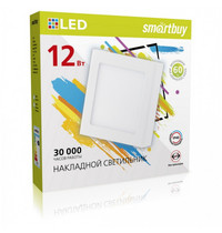 Накладной (LED) светильник Square SDL Smartbuy-12w/6500K/IP20