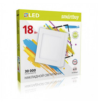 Накладной (LED) светильник Square SDL Smartbuy-18w/6500K/IP20