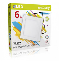 Накладной (LED) светильник Square SDL Smartbuy-6w/6500K/IP20