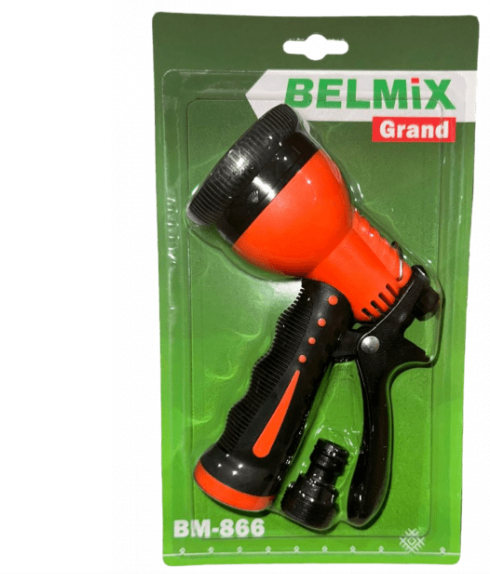 Пистолет-распылитель для полива, 7 режимов BELMIX GRAND BM-866 (ABS+TPR)(72 шт/ящ,12 шт/кор) BG0005