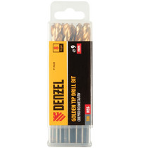 Сверло по металлу Denzel 9 мм HSS-Tin Golden Tip 8 шт 717221