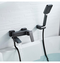 Смеситель для ванны Ledeme L3178U (латунь графит)
