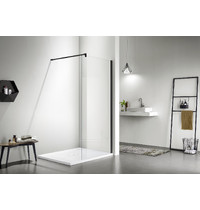 Душевая перегородка Redo KK Walk in-Black RD-W80.BG (8мм стекло 80х195)