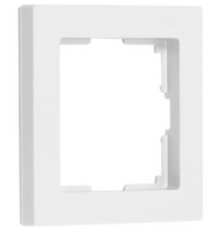 Рамка 1-местная Smartbuy Нептун SBE-06W-Plastic-FR-1 (пластик белая)
