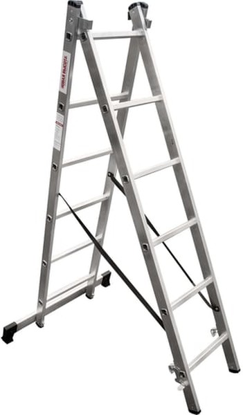 Лестница алюминиевая двухсекционная Новая Высота NV-1220 1220206 (2х6 перекладин)