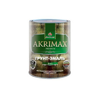 Грунт-эмаль 3 в 1 по ржавчине глянцевая AKRIMAX-PREMIUM коричневая 0,8 кг УТ-00001624