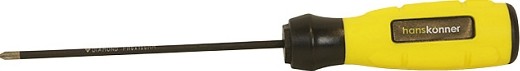 Отвертка крестовая Hanskonner HK1040-16-PH0-100 (0х100 с алмазным наконечником S2 59 HRC)