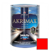 Эмаль алкидная Akrimax Premium ПФ-115 0.8 кг красная УТ-00001915