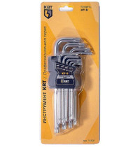 Набор ключей TORX КВТ КТ-9 Т10-Т50 (79202) 1374353
