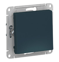 Выключатель 1-клавишный Systeme Electric AtlasDesign ATN000811 (механизм изумруд)