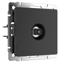 Розетка-ТВ Werkel оконечная черный матовый W1183008
