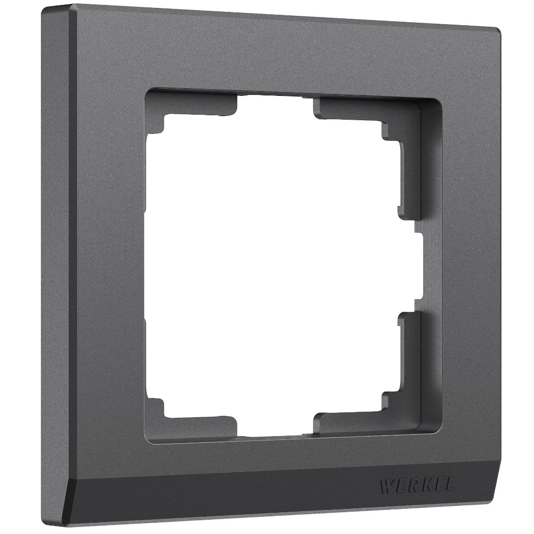 Рамка на 1 пост Stark графит матовый Werkel W0011864