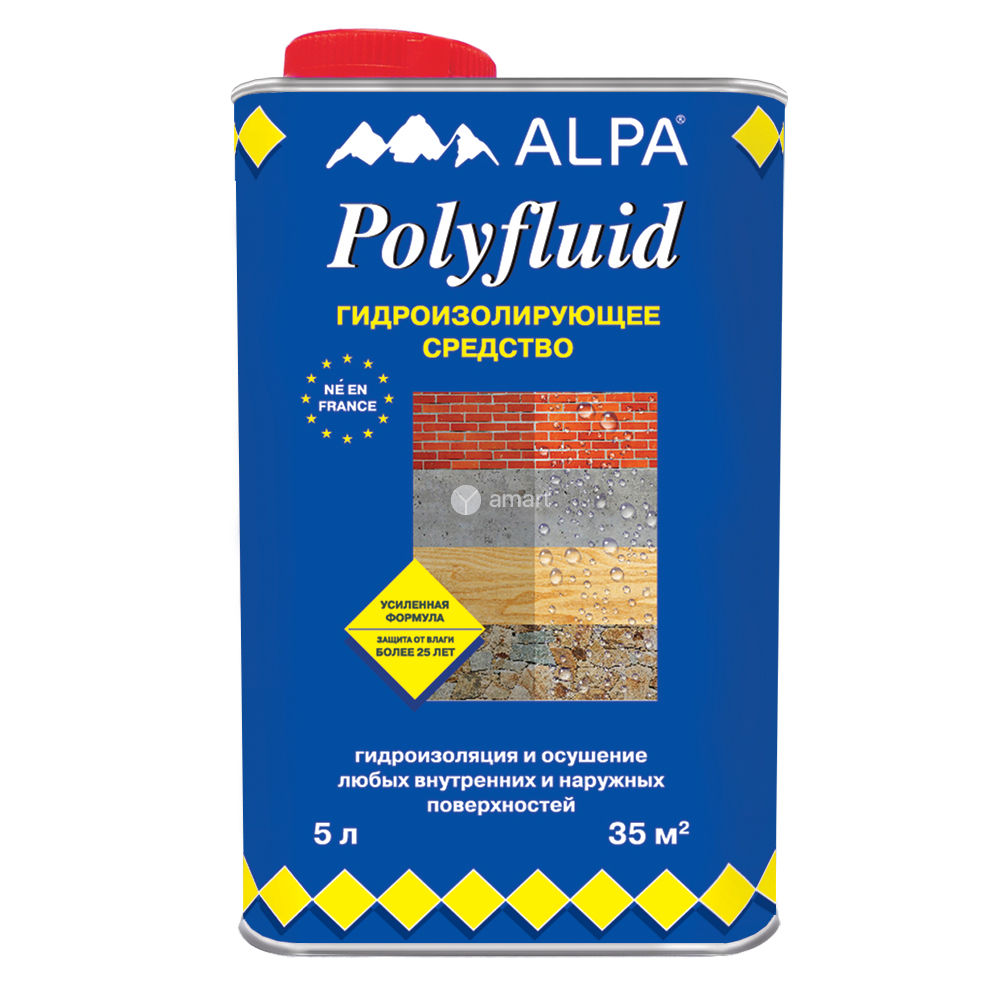 Гидроизоляция жидкая Alpa Polyfluid 5л