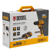 Дрель-шуруповерт аккумуляторная бесщеточная Denzel CDH-BL-20 20 В Li-Ion (26123)