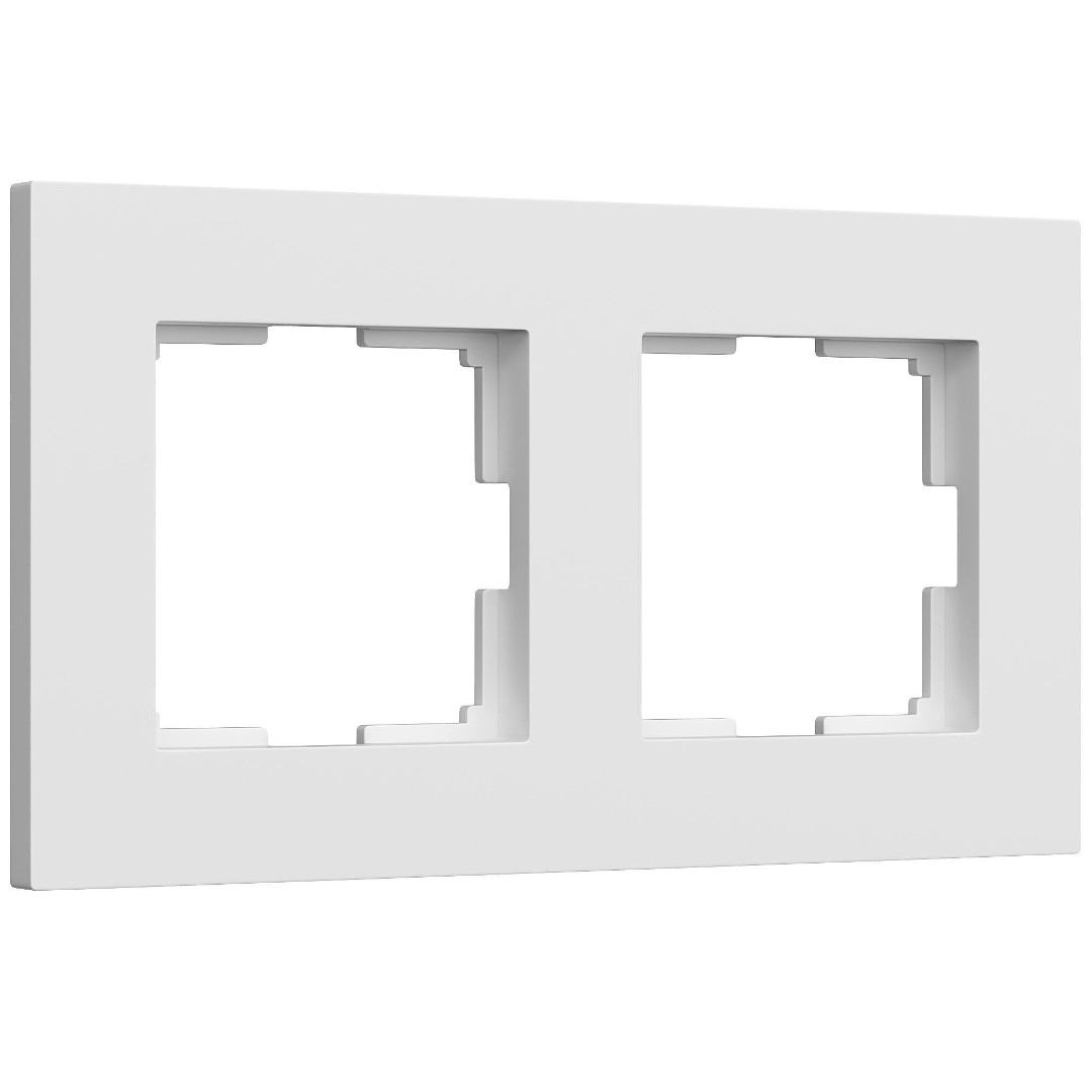 Рамка на 2 поста Slab белый матовый Werkel W0022961