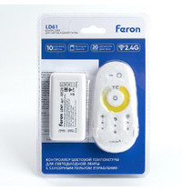 Контроллер для мультибелой ленты Feron с пультом белый (48028)