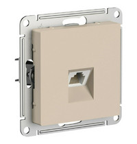 Розетка компьютерная RJ45 Systeme Electric AtlasDesign ATN001283 (кат 5e песочный)