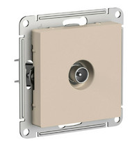 Розетка ТВ Systeme Electric AtlasDesign ATN001293 (оконечная песочный)