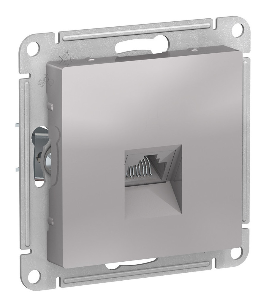 Розетка компьютерная RJ45 Systeme Electric AtlasDesign ATN000383 (кат 5e алюминий)