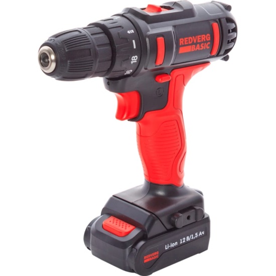 Шуруповерт аккумуляторный Redverg Basic SD12LE/2-2S
